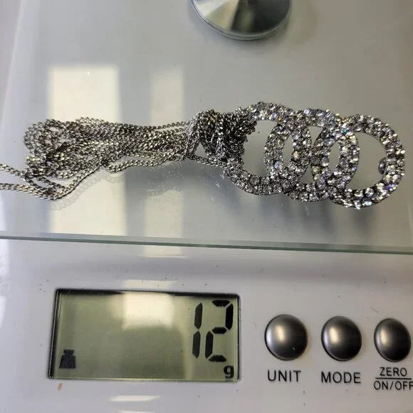 Long Rhinestone Tassel Earrings - Picture 11 of 11